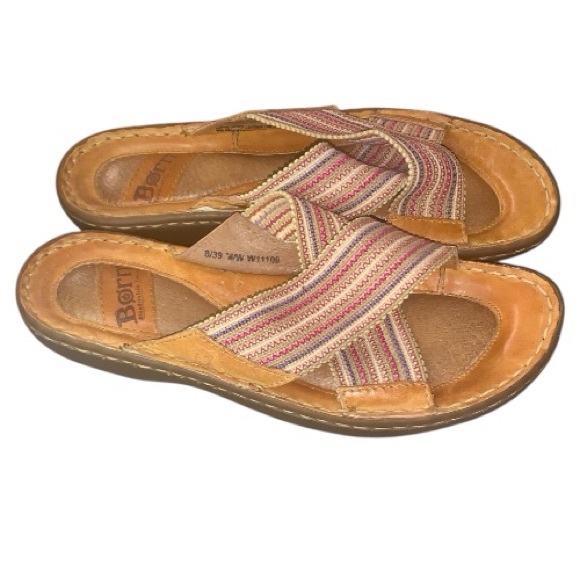 Born Multicolor Striped Slip-On Sandals - Picture 2 of 6
